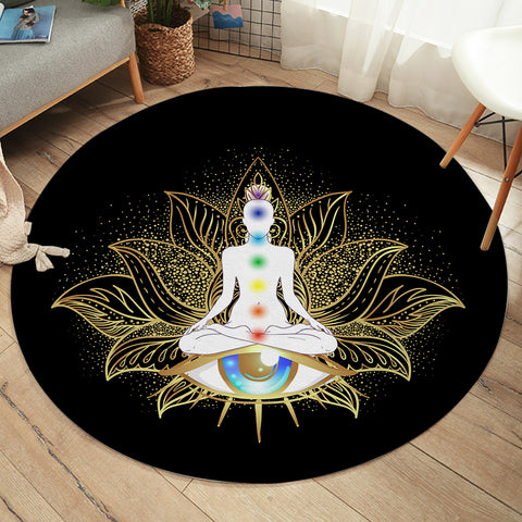 Image of Chakra Meditation SW1894 Round Rug