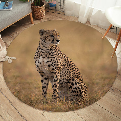 Image of 3D Leopard SW2515 Round Rug