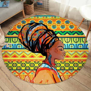 African Lady SW1885 Round Rug