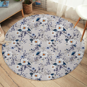 Flower Wallpaper SW2166 Round Rug