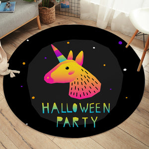 Halloween Unicorn SW1753 Round Rug