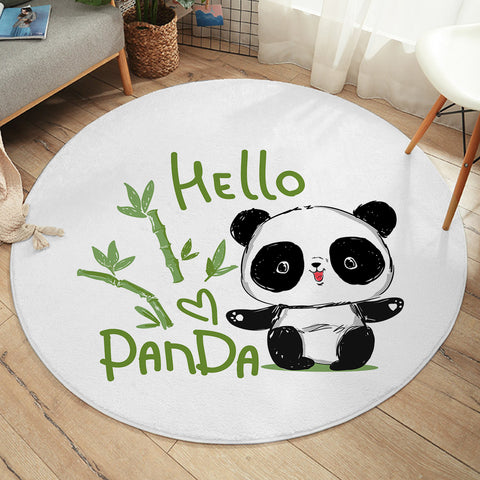 Image of Hello Panda SW2383 Round Rug