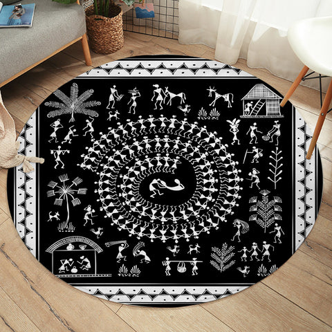 Image of Ancient Lifestyle SW2177 Round Rug