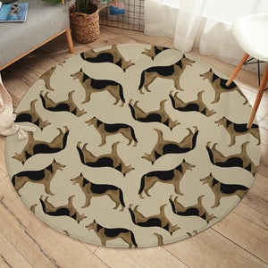 German Shepherd SW2498 Round Rug