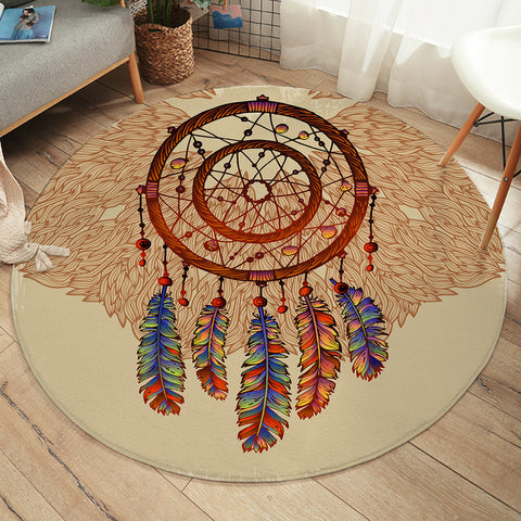 Image of Atomic Dream Catcher SW1639 Round Rug