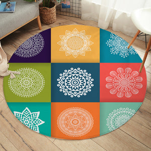 Decorating Flower Designs SW1618 Round Rug