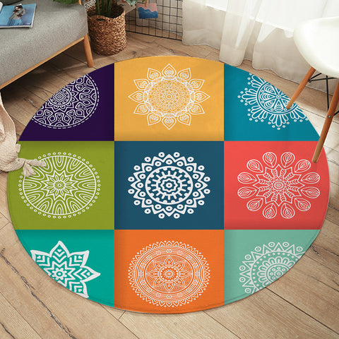 Image of Decorating Flower Designs SW1618 Round Rug