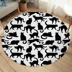 Cat Shadows SW1828 Round Rug