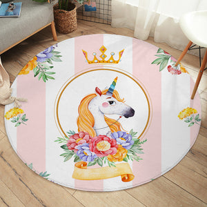 Queenicorn SW2417 Round Rug