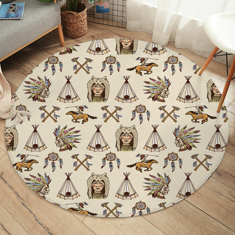 Image of Tribal Tents & Tools SW2165 Round Rug