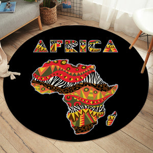 Africa Continent SW1824 Round Rug