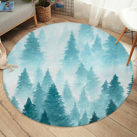 Image of Misty Forest SW2394 Round Rug