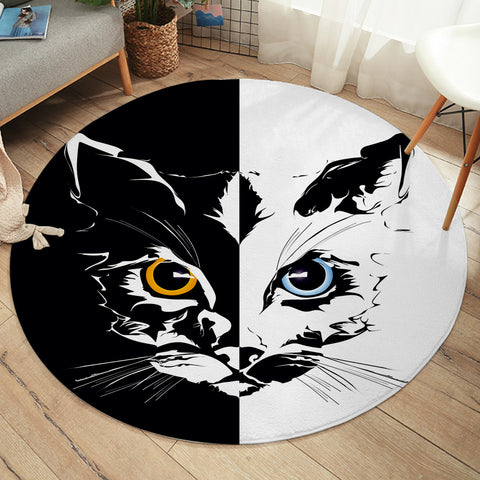 Image of Contrast Cat SW2405 Round Rug