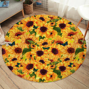 Sunflower SW2034 Round Rug