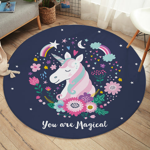 Image of Magical Unicorn SW1848 Round Rug