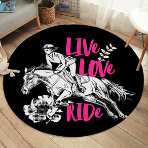 Live Love Ride SW2403 Round Rug