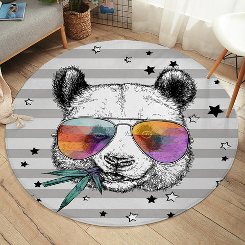 Image of Snazzy Panda SW2482 Round Rug