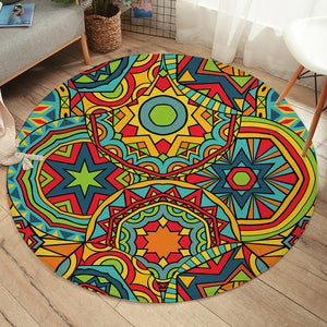 Stylized Stars SW1839 Round Rug