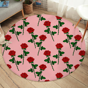 Roses Pink SW2051 Round Rug