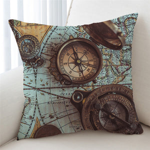 3D Nautical Compass Cushion Cover - Beddingify