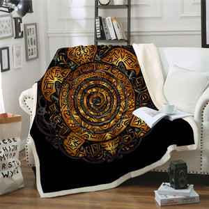 Bohemian Turtle Sherpa Fleece Blanket - Beddingify