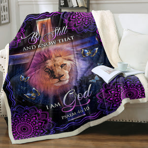 Be Still & Know That I Am God SWMT9805 Fleece Blanket