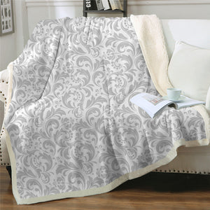 White Waves Sherpa Fleece Blanket