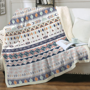 Geometric Diamond Pattern SWMT3309 Soft Sherpa Blanket