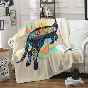 Kangoroo Sherpa Fleece Blanket - Beddingify