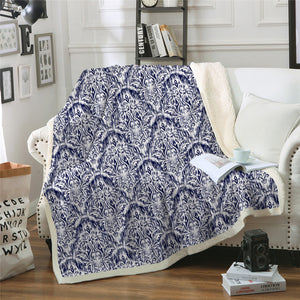 Europe Pattern Sherpa Fleece Blanket - Beddingify