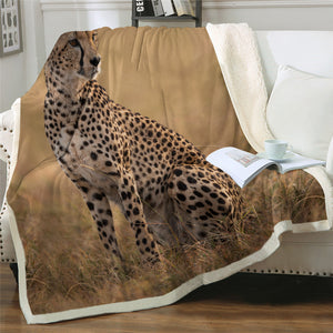 Leopard SWMT2515 Sherpa Fleece Blanket