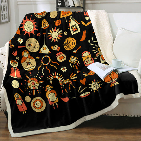 Image of Slavic Icons Sherpa Fleece Blanket