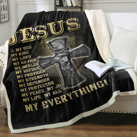 Image of JESUS My Everything SWMT9811 Fleece Blanket