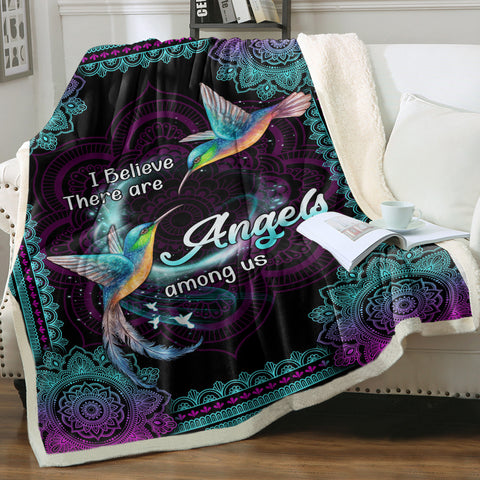 Image of I Believe There Are Angels Among Us SWMT9807 Fleece Blanket