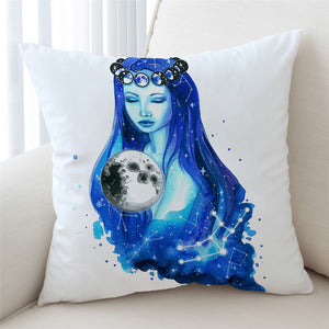 Virgo Blue Cushion Cover - Beddingify