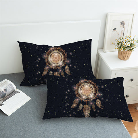 Image of Sparkly Dream Catcher Space Pillowcase