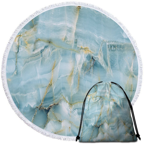 Image of Navagio Beach Round Towel Set - Beddingify