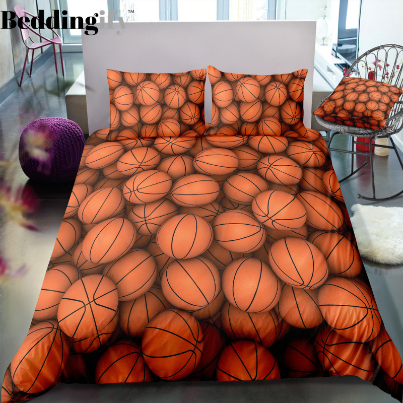 Basketballs Bedding Set - Beddingify