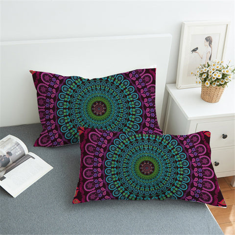 Image of Deep Color Mandala Pillowcase