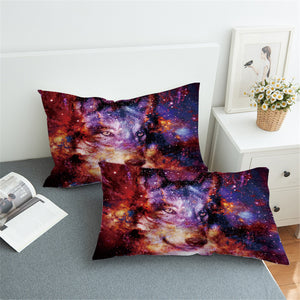 Nebula Wolf Pillowcase