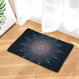 Blue Big Bang Door Mat