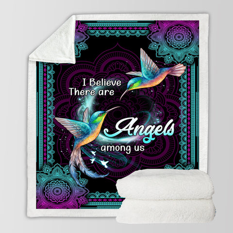 Image of I Believe There Are Angels Among Us SWMT9807 Fleece Blanket