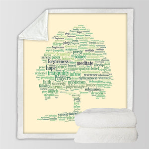 Tree Of Wise Sherpa Fleece Blanket