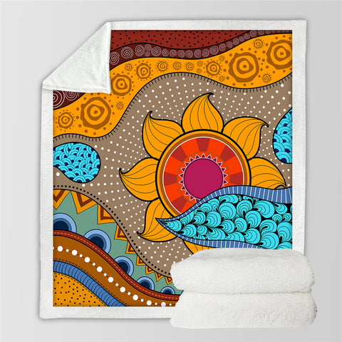 Image of Sun Art Sherpa Fleece Blanket - Beddingify