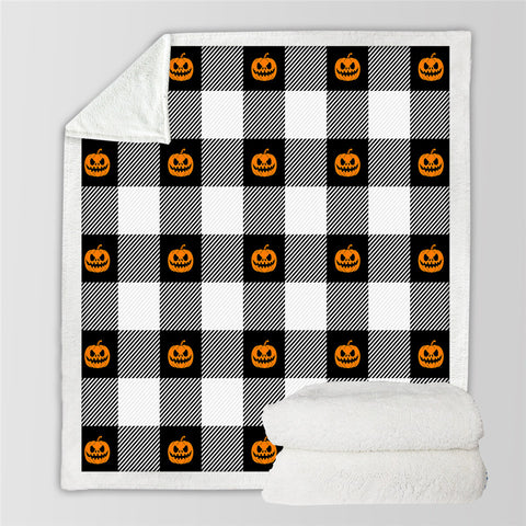 Image of Pumpkin Network Sherpa Fleece Blanket