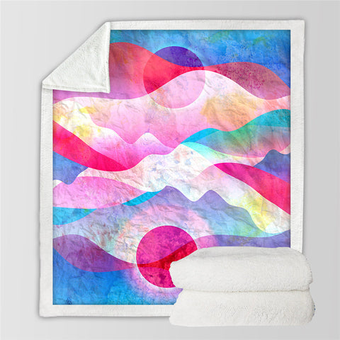 Image of Sea & The Sun Sherpa Fleece Blanket