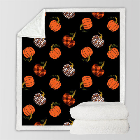 Image of Pumpkin Collections Sherpa Fleece Blanket