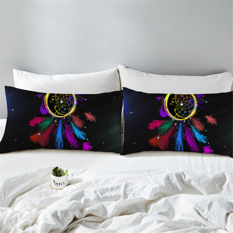 Image of Colorful Dream Catcher Space Pillowcase
