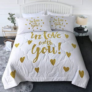 4 Pieces In Love With You Comforter Set - Beddingify