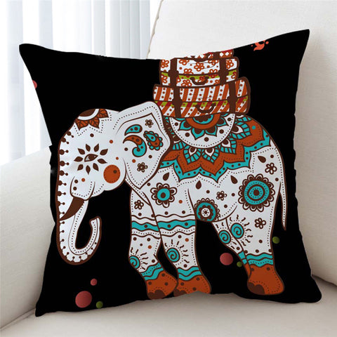 Image of Christmassy Elephant Cushion Cover - Beddingify